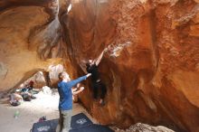 Bouldering in Hueco Tanks on 02/29/2020 with Blue Lizard Climbing and Yoga

Filename: SRM_20200229_1401320.jpg
Aperture: f/2.8
Shutter Speed: 1/250
Body: Canon EOS-1D Mark II
Lens: Canon EF 16-35mm f/2.8 L