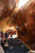 Bouldering in Hueco Tanks on 02/29/2020 with Blue Lizard Climbing and Yoga

Filename: SRM_20200229_1412320.jpg
Aperture: f/5.6
Shutter Speed: 1/250
Body: Canon EOS-1D Mark II
Lens: Canon EF 16-35mm f/2.8 L