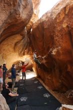 Bouldering in Hueco Tanks on 02/29/2020 with Blue Lizard Climbing and Yoga

Filename: SRM_20200229_1412320.jpg
Aperture: f/5.6
Shutter Speed: 1/250
Body: Canon EOS-1D Mark II
Lens: Canon EF 16-35mm f/2.8 L