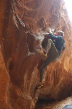 Bouldering in Hueco Tanks on 02/29/2020 with Blue Lizard Climbing and Yoga

Filename: SRM_20200229_1422100.jpg
Aperture: f/3.2
Shutter Speed: 1/250
Body: Canon EOS-1D Mark II
Lens: Canon EF 50mm f/1.8 II