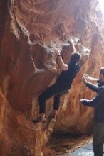 Bouldering in Hueco Tanks on 02/29/2020 with Blue Lizard Climbing and Yoga

Filename: SRM_20200229_1426180.jpg
Aperture: f/2.5
Shutter Speed: 1/250
Body: Canon EOS-1D Mark II
Lens: Canon EF 50mm f/1.8 II