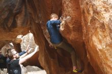 Bouldering in Hueco Tanks on 02/29/2020 with Blue Lizard Climbing and Yoga

Filename: SRM_20200229_1428400.jpg
Aperture: f/4.0
Shutter Speed: 1/250
Body: Canon EOS-1D Mark II
Lens: Canon EF 50mm f/1.8 II