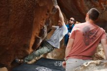 Bouldering in Hueco Tanks on 02/29/2020 with Blue Lizard Climbing and Yoga

Filename: SRM_20200229_1453100.jpg
Aperture: f/3.2
Shutter Speed: 1/250
Body: Canon EOS-1D Mark II
Lens: Canon EF 50mm f/1.8 II