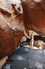 Bouldering in Hueco Tanks on 02/29/2020 with Blue Lizard Climbing and Yoga

Filename: SRM_20200229_1458360.jpg
Aperture: f/3.2
Shutter Speed: 1/200
Body: Canon EOS-1D Mark II
Lens: Canon EF 16-35mm f/2.8 L