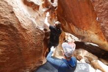 Bouldering in Hueco Tanks on 02/29/2020 with Blue Lizard Climbing and Yoga

Filename: SRM_20200229_1501580.jpg
Aperture: f/2.8
Shutter Speed: 1/200
Body: Canon EOS-1D Mark II
Lens: Canon EF 16-35mm f/2.8 L