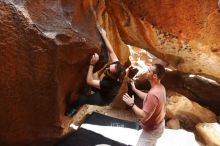 Bouldering in Hueco Tanks on 02/29/2020 with Blue Lizard Climbing and Yoga

Filename: SRM_20200229_1513570.jpg
Aperture: f/5.6
Shutter Speed: 1/200
Body: Canon EOS-1D Mark II
Lens: Canon EF 16-35mm f/2.8 L