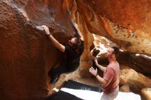 Bouldering in Hueco Tanks on 02/29/2020 with Blue Lizard Climbing and Yoga

Filename: SRM_20200229_1513580.jpg
Aperture: f/5.6
Shutter Speed: 1/200
Body: Canon EOS-1D Mark II
Lens: Canon EF 16-35mm f/2.8 L