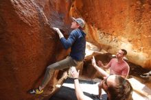 Bouldering in Hueco Tanks on 02/29/2020 with Blue Lizard Climbing and Yoga

Filename: SRM_20200229_1516310.jpg
Aperture: f/4.5
Shutter Speed: 1/200
Body: Canon EOS-1D Mark II
Lens: Canon EF 16-35mm f/2.8 L