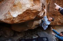 Bouldering in Hueco Tanks on 02/29/2020 with Blue Lizard Climbing and Yoga

Filename: SRM_20200229_1539140.jpg
Aperture: f/5.0
Shutter Speed: 1/250
Body: Canon EOS-1D Mark II
Lens: Canon EF 16-35mm f/2.8 L