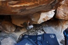 Bouldering in Hueco Tanks on 02/29/2020 with Blue Lizard Climbing and Yoga

Filename: SRM_20200229_1542150.jpg
Aperture: f/2.8
Shutter Speed: 1/250
Body: Canon EOS-1D Mark II
Lens: Canon EF 16-35mm f/2.8 L