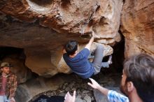 Bouldering in Hueco Tanks on 02/29/2020 with Blue Lizard Climbing and Yoga

Filename: SRM_20200229_1545020.jpg
Aperture: f/3.5
Shutter Speed: 1/250
Body: Canon EOS-1D Mark II
Lens: Canon EF 16-35mm f/2.8 L