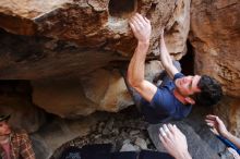 Bouldering in Hueco Tanks on 02/29/2020 with Blue Lizard Climbing and Yoga

Filename: SRM_20200229_1545110.jpg
Aperture: f/4.5
Shutter Speed: 1/250
Body: Canon EOS-1D Mark II
Lens: Canon EF 16-35mm f/2.8 L