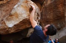 Bouldering in Hueco Tanks on 02/29/2020 with Blue Lizard Climbing and Yoga

Filename: SRM_20200229_1545411.jpg
Aperture: f/7.1
Shutter Speed: 1/250
Body: Canon EOS-1D Mark II
Lens: Canon EF 16-35mm f/2.8 L