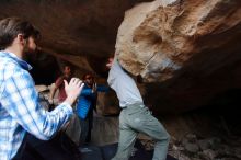 Bouldering in Hueco Tanks on 02/29/2020 with Blue Lizard Climbing and Yoga

Filename: SRM_20200229_1553221.jpg
Aperture: f/4.5
Shutter Speed: 1/250
Body: Canon EOS-1D Mark II
Lens: Canon EF 16-35mm f/2.8 L