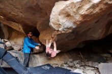 Bouldering in Hueco Tanks on 02/29/2020 with Blue Lizard Climbing and Yoga

Filename: SRM_20200229_1553570.jpg
Aperture: f/2.8
Shutter Speed: 1/250
Body: Canon EOS-1D Mark II
Lens: Canon EF 16-35mm f/2.8 L