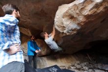 Bouldering in Hueco Tanks on 02/29/2020 with Blue Lizard Climbing and Yoga

Filename: SRM_20200229_1555260.jpg
Aperture: f/2.8
Shutter Speed: 1/250
Body: Canon EOS-1D Mark II
Lens: Canon EF 16-35mm f/2.8 L