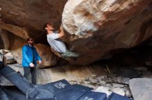 Bouldering in Hueco Tanks on 02/29/2020 with Blue Lizard Climbing and Yoga

Filename: SRM_20200229_1555280.jpg
Aperture: f/2.8
Shutter Speed: 1/200
Body: Canon EOS-1D Mark II
Lens: Canon EF 16-35mm f/2.8 L