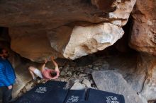 Bouldering in Hueco Tanks on 02/29/2020 with Blue Lizard Climbing and Yoga

Filename: SRM_20200229_1557250.jpg
Aperture: f/3.5
Shutter Speed: 1/250
Body: Canon EOS-1D Mark II
Lens: Canon EF 16-35mm f/2.8 L