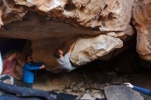 Bouldering in Hueco Tanks on 02/29/2020 with Blue Lizard Climbing and Yoga

Filename: SRM_20200229_1558180.jpg
Aperture: f/4.0
Shutter Speed: 1/250
Body: Canon EOS-1D Mark II
Lens: Canon EF 16-35mm f/2.8 L