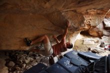 Bouldering in Hueco Tanks on 02/29/2020 with Blue Lizard Climbing and Yoga

Filename: SRM_20200229_1604130.jpg
Aperture: f/3.5
Shutter Speed: 1/250
Body: Canon EOS-1D Mark II
Lens: Canon EF 16-35mm f/2.8 L