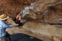 Bouldering in Hueco Tanks on 02/29/2020 with Blue Lizard Climbing and Yoga

Filename: SRM_20200229_1636560.jpg
Aperture: f/5.6
Shutter Speed: 1/250
Body: Canon EOS-1D Mark II
Lens: Canon EF 16-35mm f/2.8 L