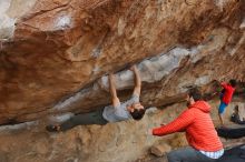 Bouldering in Hueco Tanks on 02/29/2020 with Blue Lizard Climbing and Yoga

Filename: SRM_20200229_1643460.jpg
Aperture: f/5.6
Shutter Speed: 1/250
Body: Canon EOS-1D Mark II
Lens: Canon EF 16-35mm f/2.8 L