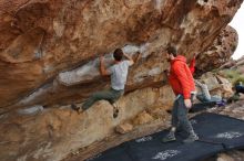 Bouldering in Hueco Tanks on 02/29/2020 with Blue Lizard Climbing and Yoga

Filename: SRM_20200229_1643541.jpg
Aperture: f/6.3
Shutter Speed: 1/250
Body: Canon EOS-1D Mark II
Lens: Canon EF 16-35mm f/2.8 L