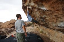 Bouldering in Hueco Tanks on 02/29/2020 with Blue Lizard Climbing and Yoga

Filename: SRM_20200229_1658100.jpg
Aperture: f/5.6
Shutter Speed: 1/400
Body: Canon EOS-1D Mark II
Lens: Canon EF 16-35mm f/2.8 L