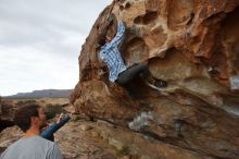 Bouldering in Hueco Tanks on 02/29/2020 with Blue Lizard Climbing and Yoga

Filename: SRM_20200229_1658260.jpg
Aperture: f/7.1
Shutter Speed: 1/400
Body: Canon EOS-1D Mark II
Lens: Canon EF 16-35mm f/2.8 L