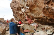 Bouldering in Hueco Tanks on 02/29/2020 with Blue Lizard Climbing and Yoga

Filename: SRM_20200229_1711020.jpg
Aperture: f/7.1
Shutter Speed: 1/400
Body: Canon EOS-1D Mark II
Lens: Canon EF 16-35mm f/2.8 L