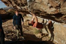 Bouldering in Hueco Tanks on 02/29/2020 with Blue Lizard Climbing and Yoga

Filename: SRM_20200229_1722350.jpg
Aperture: f/9.0
Shutter Speed: 1/400
Body: Canon EOS-1D Mark II
Lens: Canon EF 16-35mm f/2.8 L