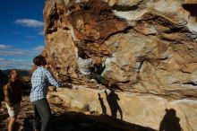 Bouldering in Hueco Tanks on 02/29/2020 with Blue Lizard Climbing and Yoga

Filename: SRM_20200229_1749150.jpg
Aperture: f/9.0
Shutter Speed: 1/400
Body: Canon EOS-1D Mark II
Lens: Canon EF 16-35mm f/2.8 L