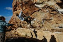 Bouldering in Hueco Tanks on 02/29/2020 with Blue Lizard Climbing and Yoga

Filename: SRM_20200229_1749340.jpg
Aperture: f/9.0
Shutter Speed: 1/400
Body: Canon EOS-1D Mark II
Lens: Canon EF 16-35mm f/2.8 L