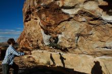 Bouldering in Hueco Tanks on 02/29/2020 with Blue Lizard Climbing and Yoga

Filename: SRM_20200229_1751420.jpg
Aperture: f/9.0
Shutter Speed: 1/400
Body: Canon EOS-1D Mark II
Lens: Canon EF 16-35mm f/2.8 L