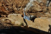 Bouldering in Hueco Tanks on 02/29/2020 with Blue Lizard Climbing and Yoga

Filename: SRM_20200229_1753420.jpg
Aperture: f/7.1
Shutter Speed: 1/400
Body: Canon EOS-1D Mark II
Lens: Canon EF 16-35mm f/2.8 L