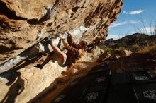 Bouldering in Hueco Tanks on 02/29/2020 with Blue Lizard Climbing and Yoga

Filename: SRM_20200229_1758210.jpg
Aperture: f/6.3
Shutter Speed: 1/400
Body: Canon EOS-1D Mark II
Lens: Canon EF 16-35mm f/2.8 L