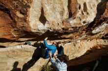 Bouldering in Hueco Tanks on 02/29/2020 with Blue Lizard Climbing and Yoga

Filename: SRM_20200229_1801170.jpg
Aperture: f/7.1
Shutter Speed: 1/400
Body: Canon EOS-1D Mark II
Lens: Canon EF 16-35mm f/2.8 L