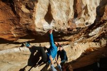 Bouldering in Hueco Tanks on 02/29/2020 with Blue Lizard Climbing and Yoga

Filename: SRM_20200229_1802070.jpg
Aperture: f/7.1
Shutter Speed: 1/400
Body: Canon EOS-1D Mark II
Lens: Canon EF 16-35mm f/2.8 L