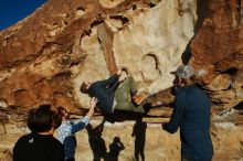 Bouldering in Hueco Tanks on 02/29/2020 with Blue Lizard Climbing and Yoga

Filename: SRM_20200229_1803360.jpg
Aperture: f/9.0
Shutter Speed: 1/400
Body: Canon EOS-1D Mark II
Lens: Canon EF 16-35mm f/2.8 L