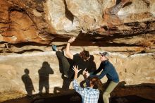 Bouldering in Hueco Tanks on 02/29/2020 with Blue Lizard Climbing and Yoga

Filename: SRM_20200229_1804400.jpg
Aperture: f/6.3
Shutter Speed: 1/400
Body: Canon EOS-1D Mark II
Lens: Canon EF 16-35mm f/2.8 L