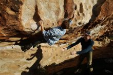 Bouldering in Hueco Tanks on 02/29/2020 with Blue Lizard Climbing and Yoga

Filename: SRM_20200229_1805520.jpg
Aperture: f/7.1
Shutter Speed: 1/400
Body: Canon EOS-1D Mark II
Lens: Canon EF 16-35mm f/2.8 L