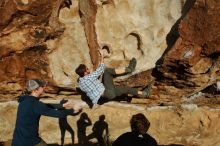 Bouldering in Hueco Tanks on 02/29/2020 with Blue Lizard Climbing and Yoga

Filename: SRM_20200229_1806010.jpg
Aperture: f/9.0
Shutter Speed: 1/400
Body: Canon EOS-1D Mark II
Lens: Canon EF 16-35mm f/2.8 L