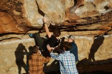 Bouldering in Hueco Tanks on 02/29/2020 with Blue Lizard Climbing and Yoga

Filename: SRM_20200229_1812050.jpg
Aperture: f/8.0
Shutter Speed: 1/400
Body: Canon EOS-1D Mark II
Lens: Canon EF 16-35mm f/2.8 L