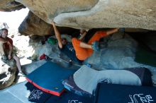 Bouldering in Hueco Tanks on 03/07/2020 with Blue Lizard Climbing and Yoga

Filename: SRM_20200307_1108300.jpg
Aperture: f/4.0
Shutter Speed: 1/200
Body: Canon EOS-1D Mark II
Lens: Canon EF 16-35mm f/2.8 L