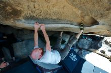 Bouldering in Hueco Tanks on 03/07/2020 with Blue Lizard Climbing and Yoga

Filename: SRM_20200307_1112490.jpg
Aperture: f/3.5
Shutter Speed: 1/250
Body: Canon EOS-1D Mark II
Lens: Canon EF 16-35mm f/2.8 L