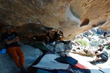 Bouldering in Hueco Tanks on 03/07/2020 with Blue Lizard Climbing and Yoga

Filename: SRM_20200307_1120420.jpg
Aperture: f/5.6
Shutter Speed: 1/250
Body: Canon EOS-1D Mark II
Lens: Canon EF 16-35mm f/2.8 L