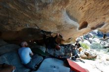 Bouldering in Hueco Tanks on 03/07/2020 with Blue Lizard Climbing and Yoga

Filename: SRM_20200307_1124290.jpg
Aperture: f/5.6
Shutter Speed: 1/320
Body: Canon EOS-1D Mark II
Lens: Canon EF 16-35mm f/2.8 L