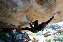 Bouldering in Hueco Tanks on 03/07/2020 with Blue Lizard Climbing and Yoga

Filename: SRM_20200307_1125590.jpg
Aperture: f/5.6
Shutter Speed: 1/250
Body: Canon EOS-1D Mark II
Lens: Canon EF 16-35mm f/2.8 L