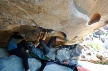 Bouldering in Hueco Tanks on 03/07/2020 with Blue Lizard Climbing and Yoga

Filename: SRM_20200307_1133290.jpg
Aperture: f/4.0
Shutter Speed: 1/320
Body: Canon EOS-1D Mark II
Lens: Canon EF 16-35mm f/2.8 L