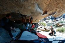 Bouldering in Hueco Tanks on 03/07/2020 with Blue Lizard Climbing and Yoga

Filename: SRM_20200307_1135540.jpg
Aperture: f/5.6
Shutter Speed: 1/320
Body: Canon EOS-1D Mark II
Lens: Canon EF 16-35mm f/2.8 L